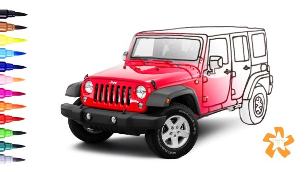 Джип для рисования