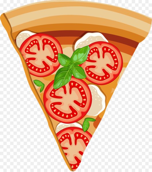 Кусок пиццы мультяшный