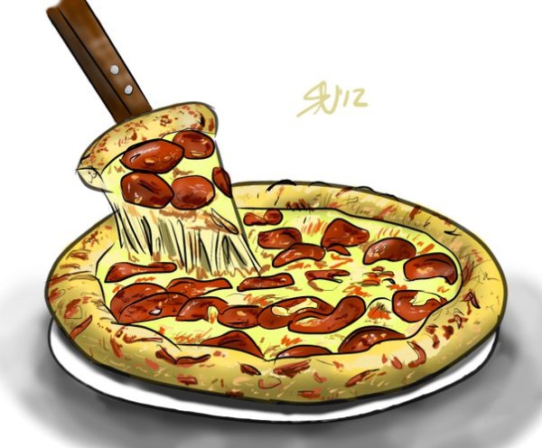 Пицца для рисования
