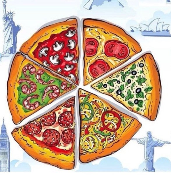 Пицца зарисовки