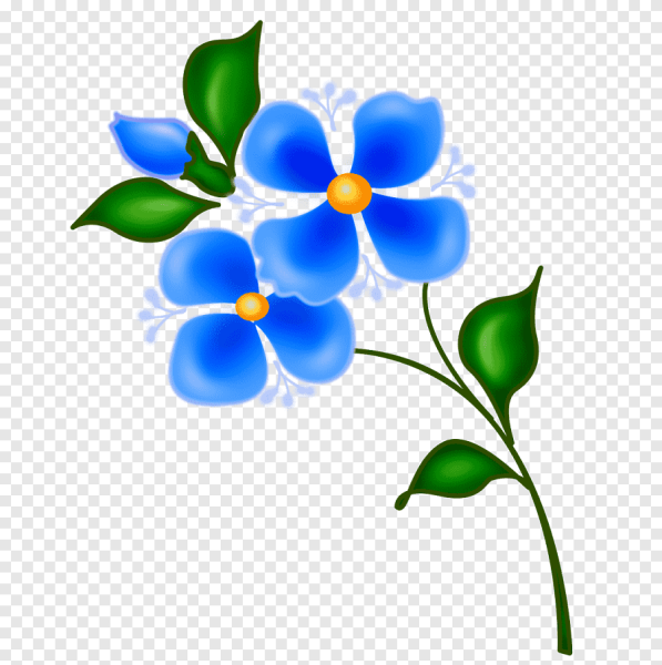 Цветы мультяшные