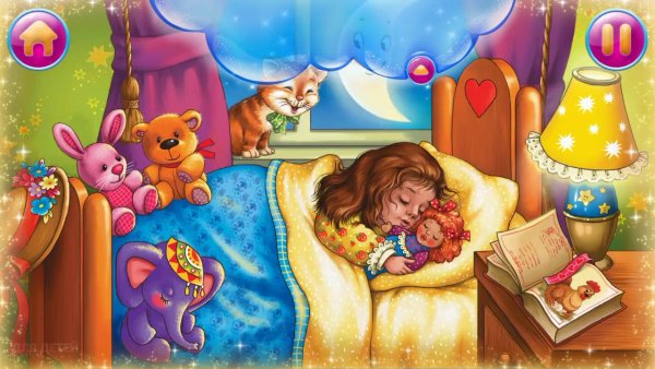 Картина ребенка в колыбельной