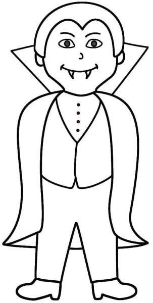 Раскраски на Хэллоуин вампиры