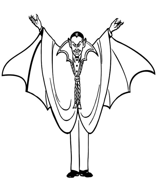 Раскраска вампир