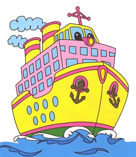 Корабль мультяшный