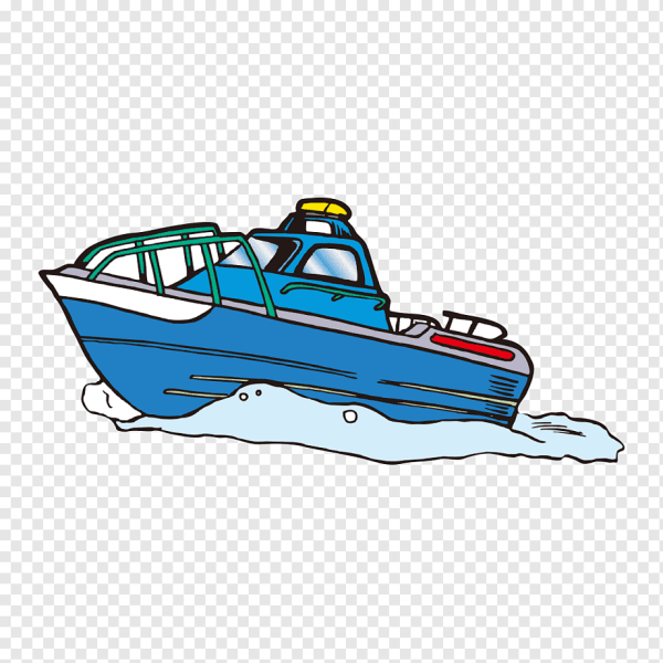 Катер мультяшный