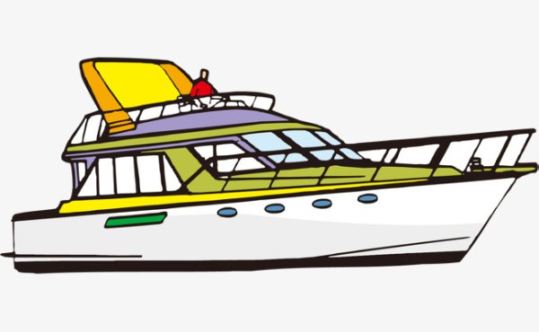 Прогулочный катер вектор