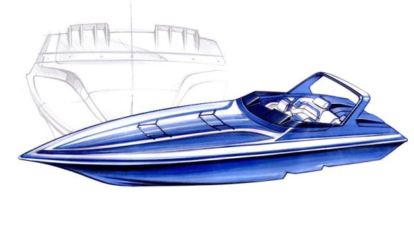 Набросок катера