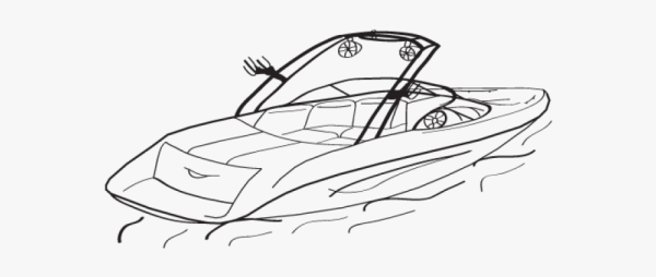 Катер рисунок