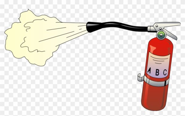 Огнетушитель пена иллюстрация