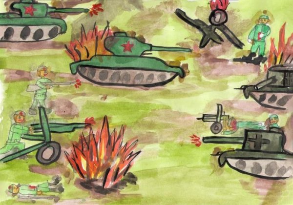 Война глазами детей рисунки