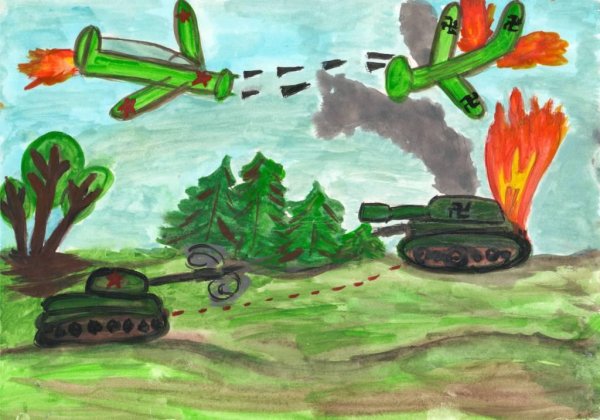 Детские рисунки о войне