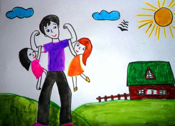 Выставка рисунков мой папа самый лучший