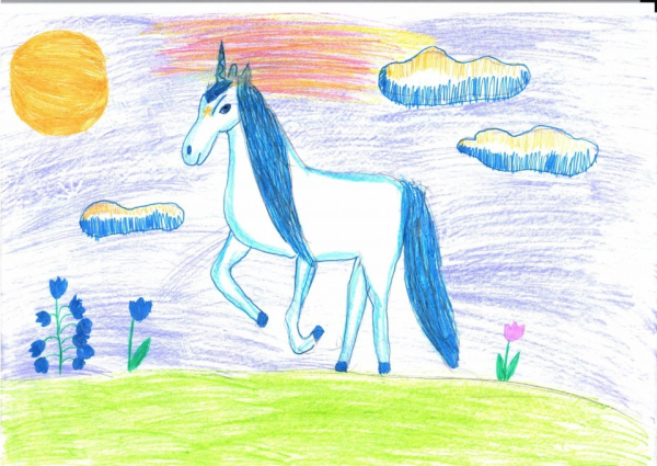 Детские детские рисунки Единорожки
