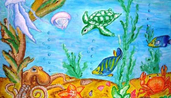Рисование Морское дно