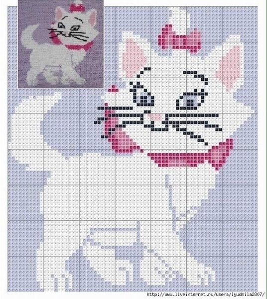 Схемы вывязанных рисунков для детей