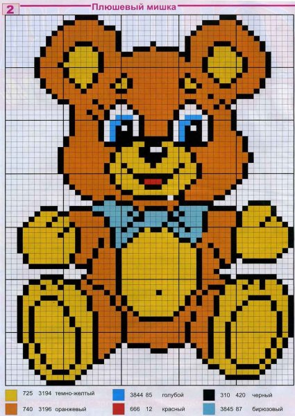 Схемы жаккардовых узоров для детей