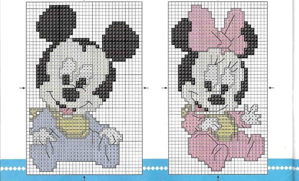 Схемы вывязанных рисунков для детей