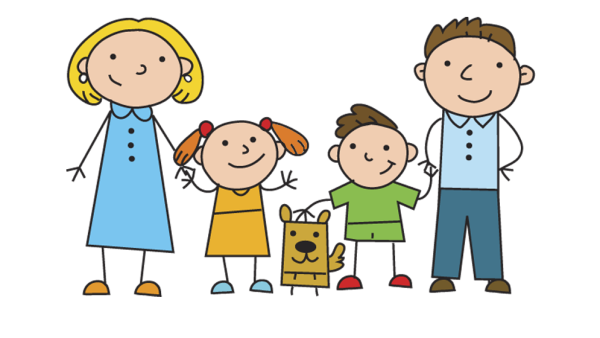 Ребенок с родителями рисунок