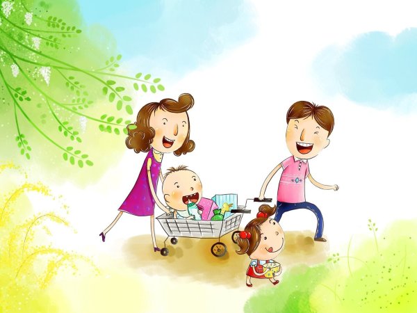 Моя семья иллюстрации