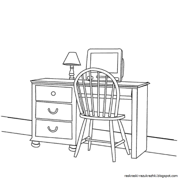 Стол раскраска