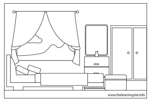 Раскраска комната