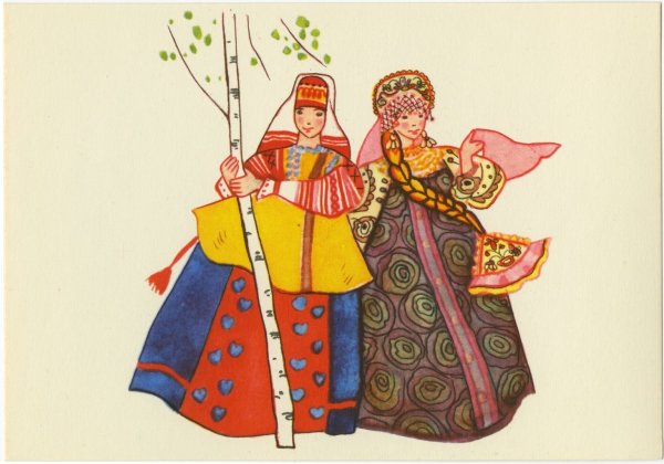 Рисование образа русской красавицы