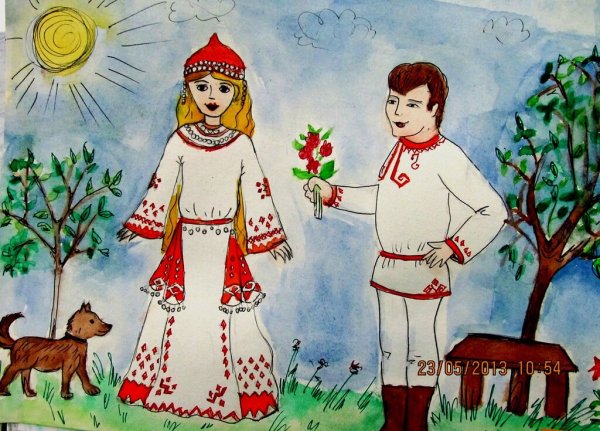 Образ русской красавицы изо