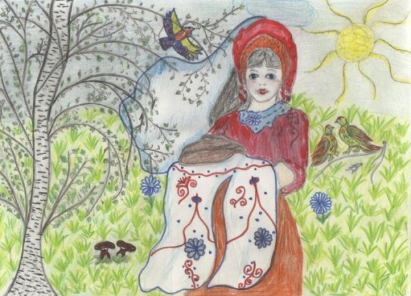 Рисование национальные костюмы