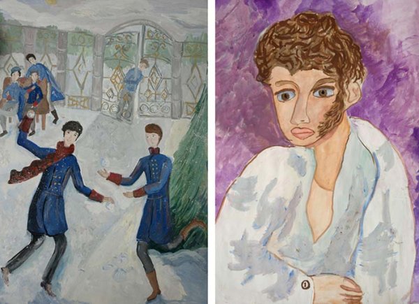 Детские рисунки Пушкина