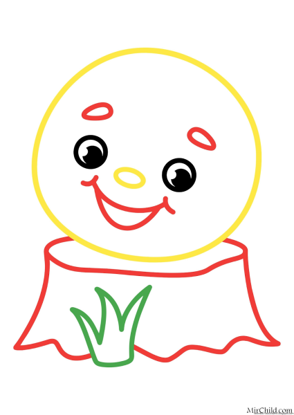 Раскраска "Колобок"