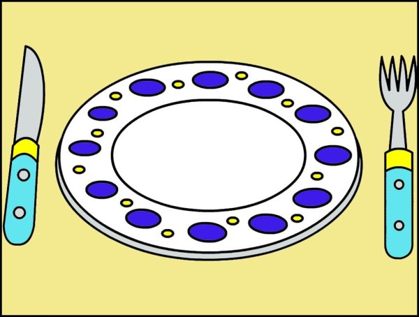Тарелка раскраска