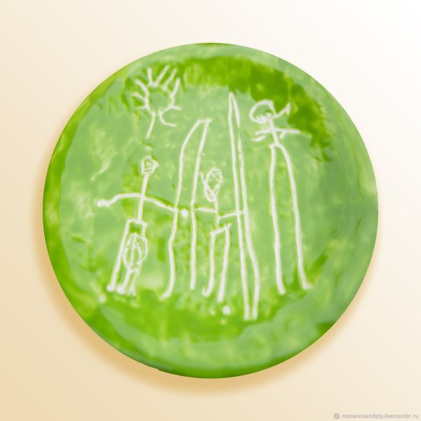 Тарелка с детским рисунком