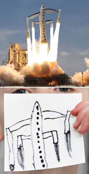 Детские рисунки в реальности машины