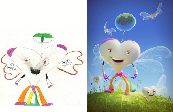 Смешные детские рисунки