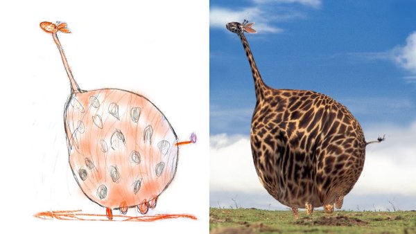 Детские рисунки животных