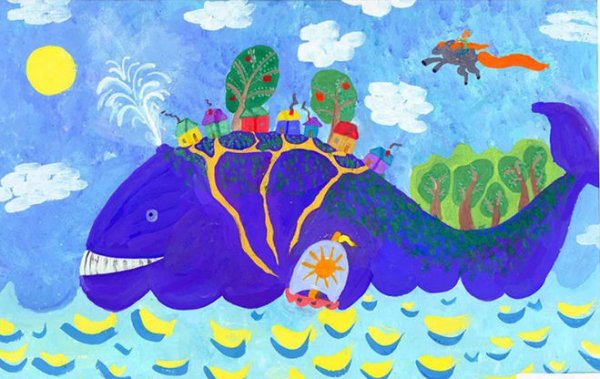 Чудо-юдо рыба-кит рисунок