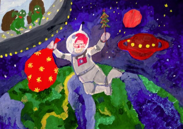 Рисунок новогоднее чудо для конкурса