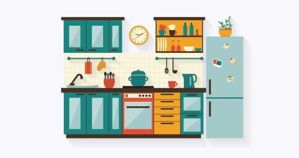 Мультяшный кухонный гарнитур