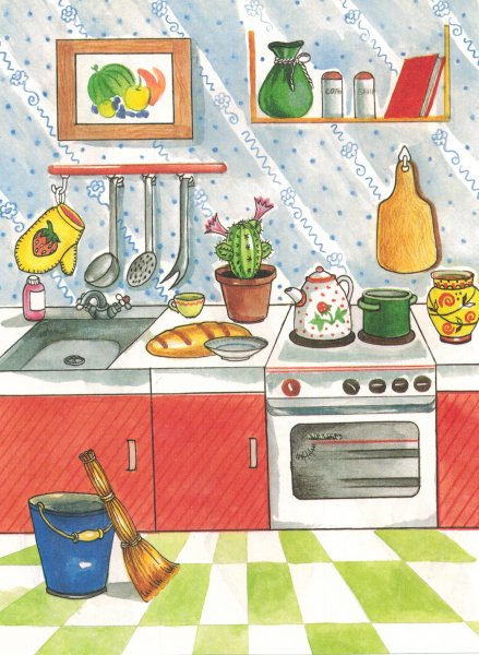 Кухня в доме Симпсонов