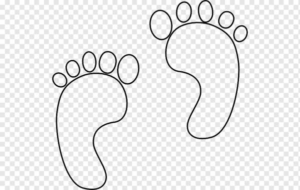 Отпечаток ноги трафарет