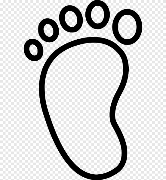 Трафарет стопы