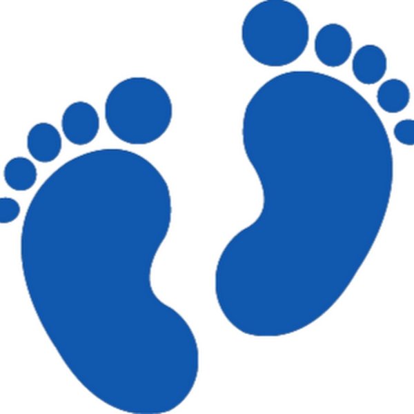 Детская ножка трафарет