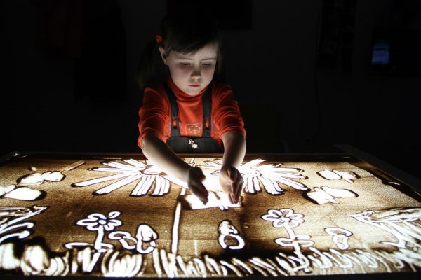 Песочное рисование для детей