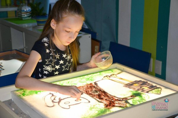 Рисование песком для детей