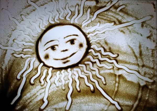 Рисование песком на световых столах для детей