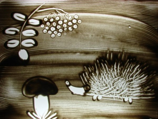 Рисование песком