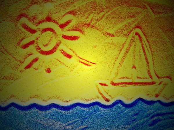 Рисование на Песочном столе