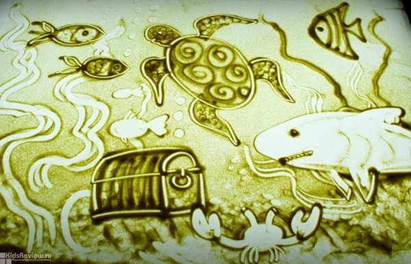 Рисование рисование песком