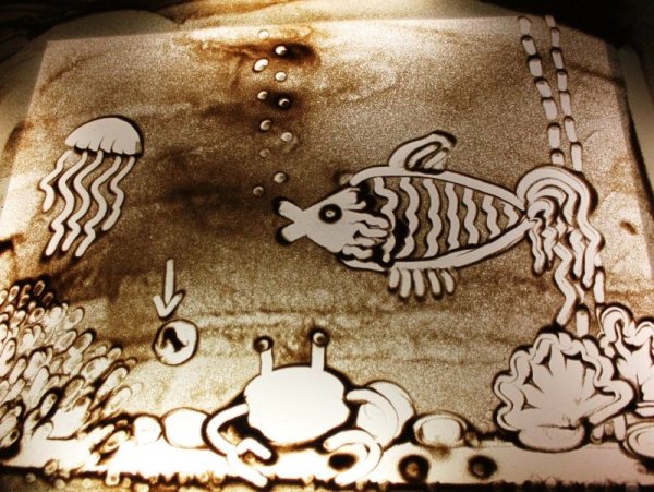 Картины песком